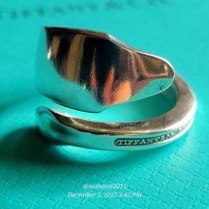 1912 Tiffany & Company Clinton Spoon Ring in Sterling Silver Luxury #56